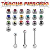 trg44 surgical steel barbells tragus piercing