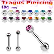 trg45 surgical steel barbells tragus piercing