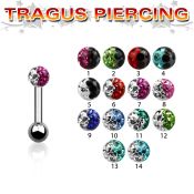 trg7e straight barbells surgical steel 316l tragus