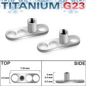 tsa2 dermals titanium g23 implant grade belly button