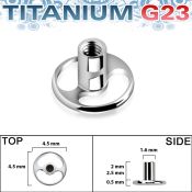 tsa6 titanium g23 dermal anchor base circular shape w 2 holes