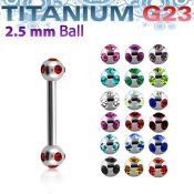 ubbemj25 straight barbells titanium g23 implant grade eyebrow