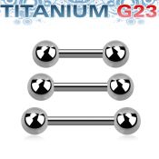 ubber20 titanium helix straight barbell 16g two 4mm balls