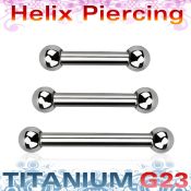 ubber31b straight barbells titanium g23 implant grade eyebrow