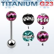 ubbfr6d straight barbells titanium g23 implant grade tongue