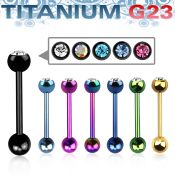 ubbtc straight barbells anodized titanium g23 implant grade tongue
