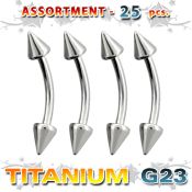 ublk19 micro curved barbells titanium g23 implant grade eyebrow