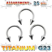 ublk23 horseshoes titanium g23 implant grade belly button
