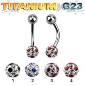ubnfr6a belly rings titanium g23 implant grade belly button