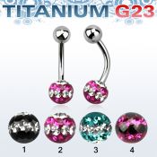 ubnfr6d belly rings titanium g23 implant grade belly button