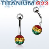 ubnfr6r belly rings titanium g23 implant grade belly button