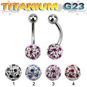 ubnfr8a belly rings titanium g23 implant grade belly button