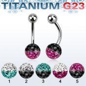 ubnfr8e belly rings titanium g23 implant grade belly button