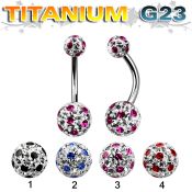 ubnfrga belly rings titanium g23 implant grade belly button