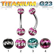 ubnfrsd belly rings titanium g23 implant grade belly button
