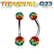 ubnfrsr belly rings titanium g23 implant grade belly button