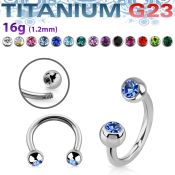 ucbe2c titanium grade23 horseshoe 3mm balls