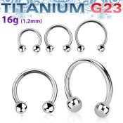 ucbeb horseshoes titanium g23 implant grade belly button