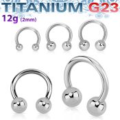ucbr12 horseshoes titanium g23 implant grade ear lobe