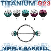 uefnpe5 straight barbells titanium g23 implant grade nipple