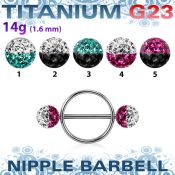 uefnpe8 straight barbells titanium g23 implant grade nipple