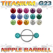 ufnpe5 straight barbells titanium g23 implant grade nipple