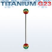 uinfr5r straight barbells titanium g23 implant grade 