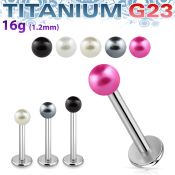 ulpr3 labrets lip rings titanium g23 with acrylic parts labrets chin