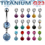 umcd626 belly rings titanium g23 implant grade belly button