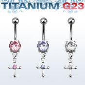 umcdz14s belly rings titanium g23 implant grade belly button