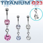umcdz372 belly rings titanium g23 implant grade belly button