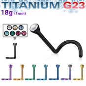 unstc anodized titanium g23 nose screws and nose studs nose piercing