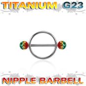 urfnpe5 straight barbells titanium g23 implant grade nipple