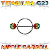 urfnpe8 straight barbells titanium g23 implant grade nipple