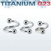 uspeb spirals twisters titanium g23 implant grade eyebrow