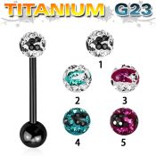 utbbfr5c straight barbells anodized titanium g23 implant grade tongue