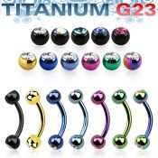 utbne2c4 micro curved barbells anodized titanium g23 implant grade eyebrow
