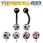 utbnfr6a belly rings anodized titanium g23 implant grade belly button