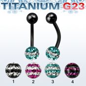 utbnfr6d belly rings anodized titanium g23 implant grade belly button