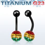 utbnfr8r belly rings anodized titanium g23 implant grade belly button