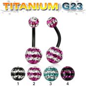 utbnfrgd belly rings anodized titanium g23 implant grade belly button
