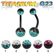 utbnfrge belly rings anodized titanium g23 implant grade belly button