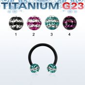 utcbfr5d horseshoes anodized titanium g23 implant grade belly button