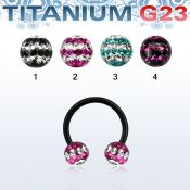 utcbfr6d horseshoes anodized titanium g23 implant grade belly button