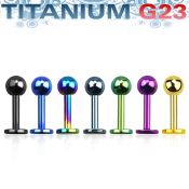 utlbb4s labrets lip rings anodized titanium g23 implant grade labrets chin