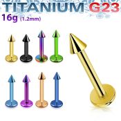 utlbcn25 labrets lip rings anodized titanium g23 implant grade labrets chin