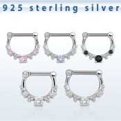 vsepl14 straight barbells silver 925 septum