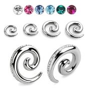 wspgmf tapers surgical steel 316l ear lobe