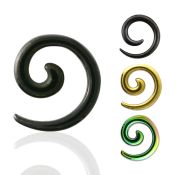 wspgt tapers anodized surgical steel 316l ear lobe