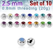 xjb25xs surgical steel body jewelry parts piercing